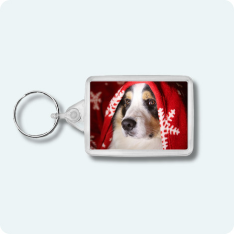 Porte-clé photo en plexiglas